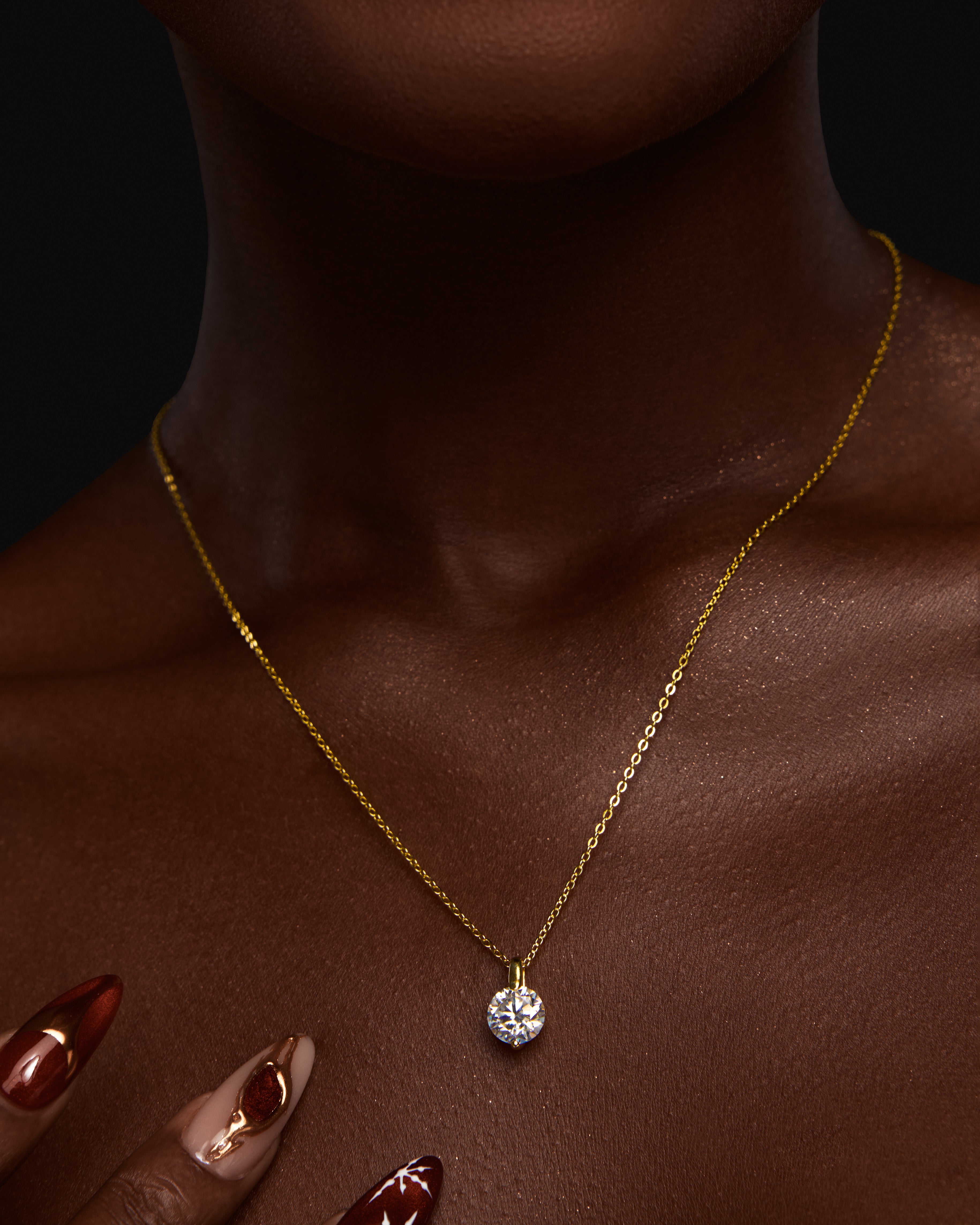 Classic Solitaire Necklace