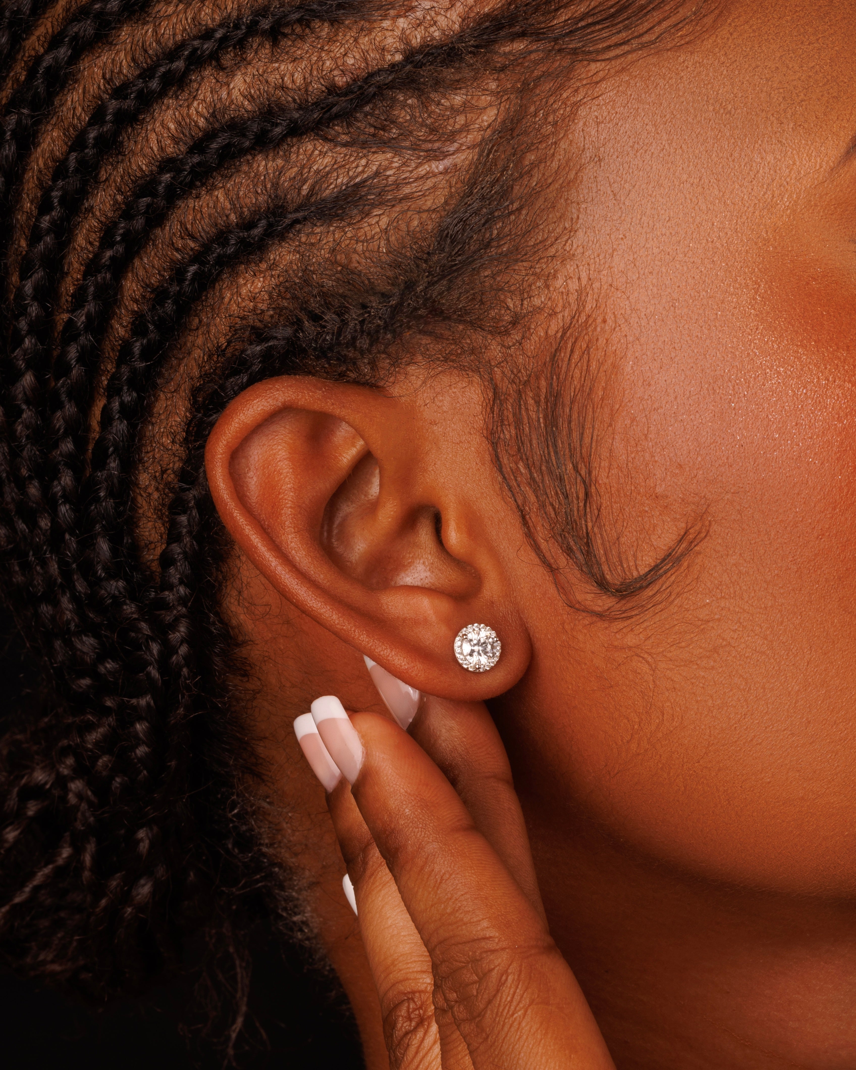 5mm Halo Round Studs