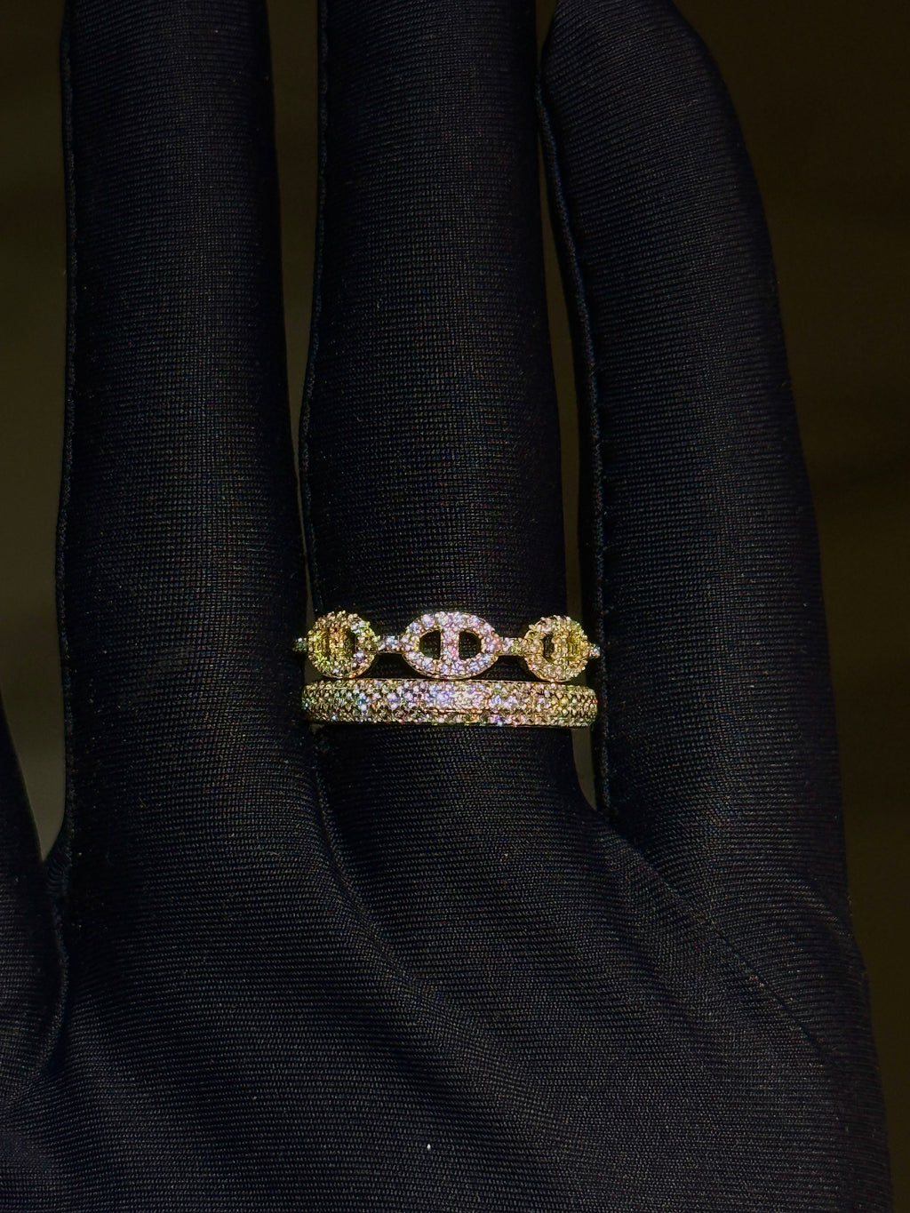 Chain Link Ring Set