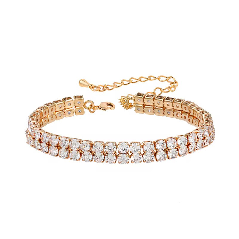 Double 3mm Tennis Bracelet