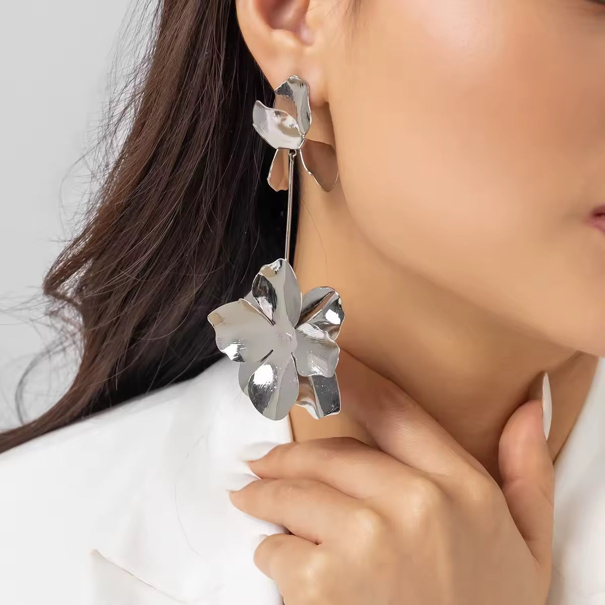 Drop Flower Earrings
