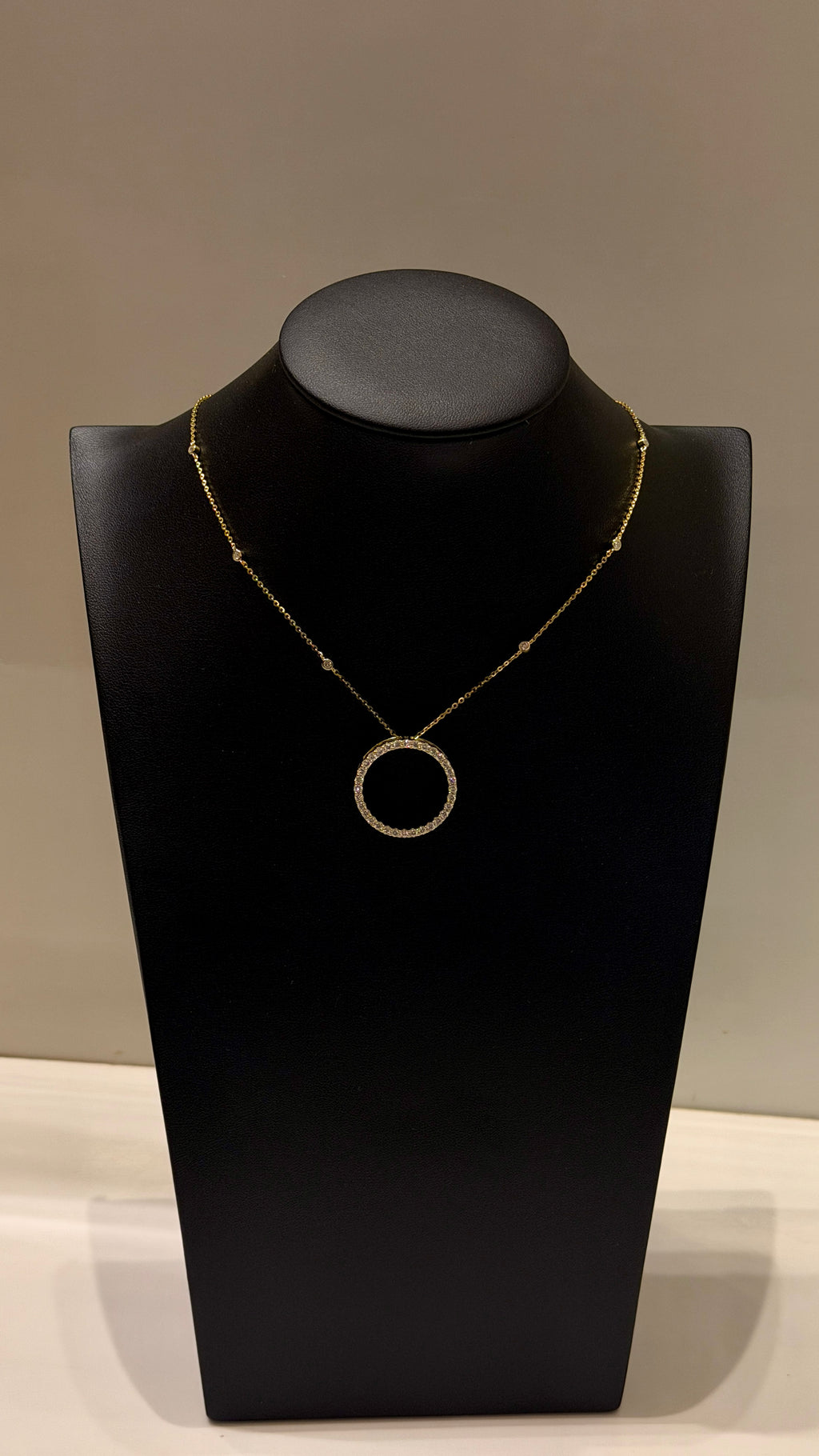 The O- Moissanite Pendant