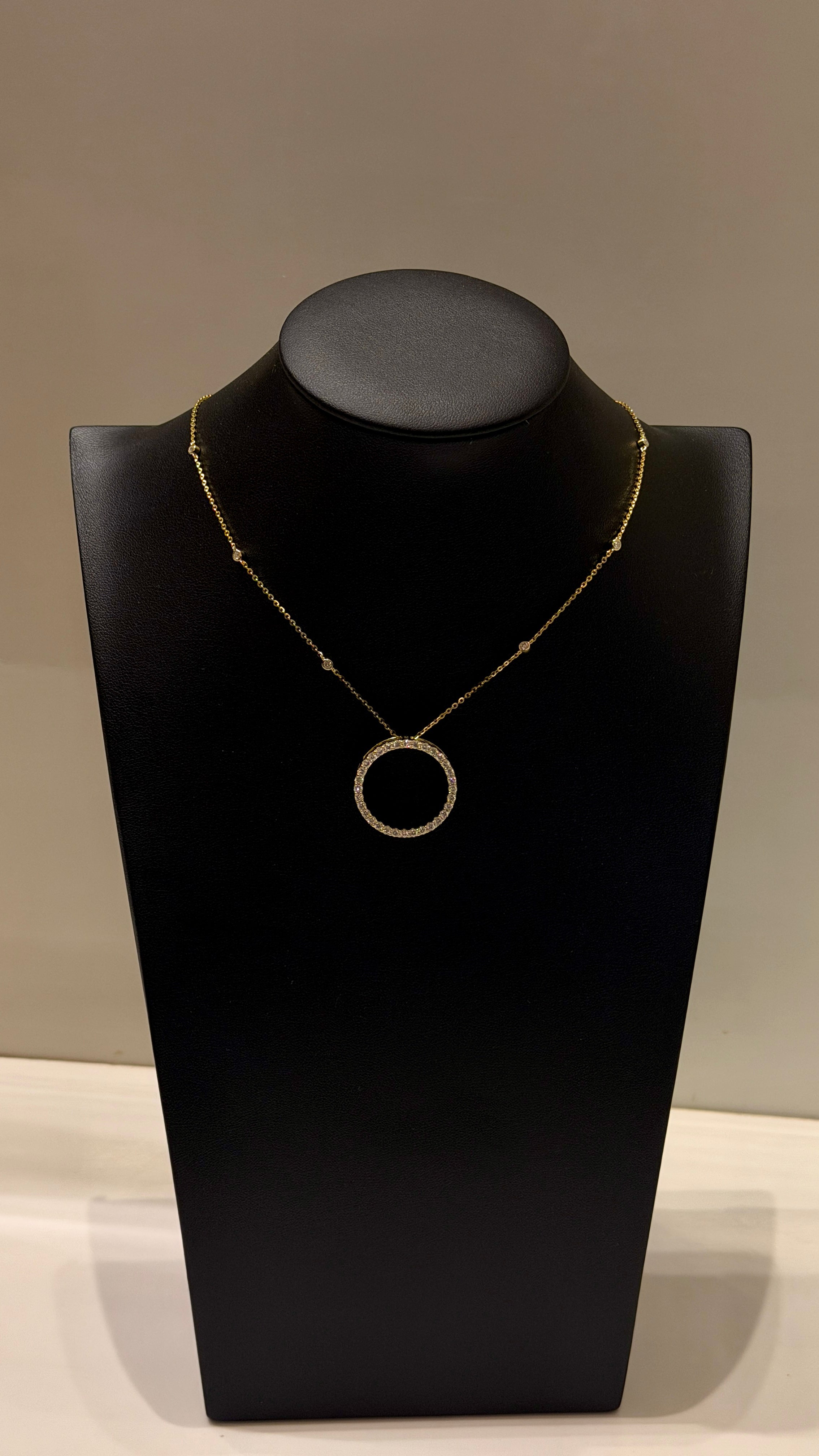 The O- Moissanite Pendant