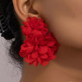 Red Bohemian Drop Earrings